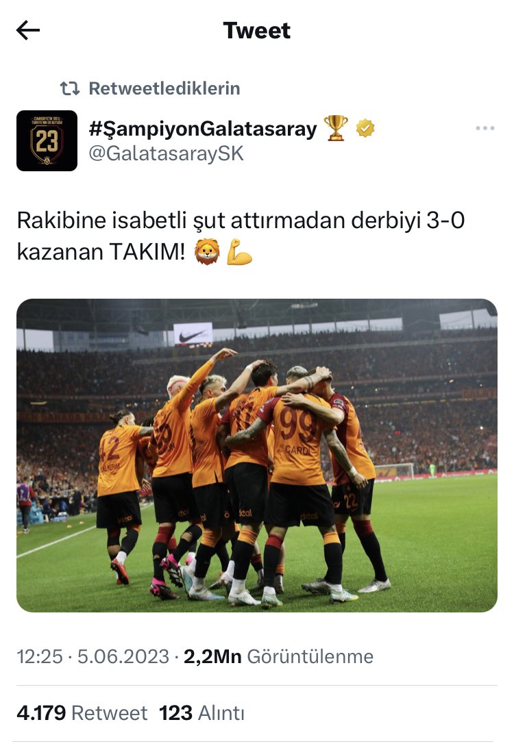 Tarihin en iyi tweetlerinden midir bilmiyorum ama bu da hiç fena değil. Çok çok başarılı 👏 #Galatasaray 💪#GSvFB