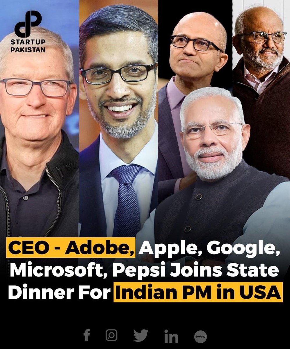 Notable figures from various industries and sectors attended the State Dinner, including OpenAI CEO Sam Altman, industrialist Anand Mahindra, Adobe CEO Shantanu Narayen, former PepsiCo CEO Indra Nooyi, Zerodha CEO Nikhil Kamath, and Netflix chief content officer Bela Bajaria