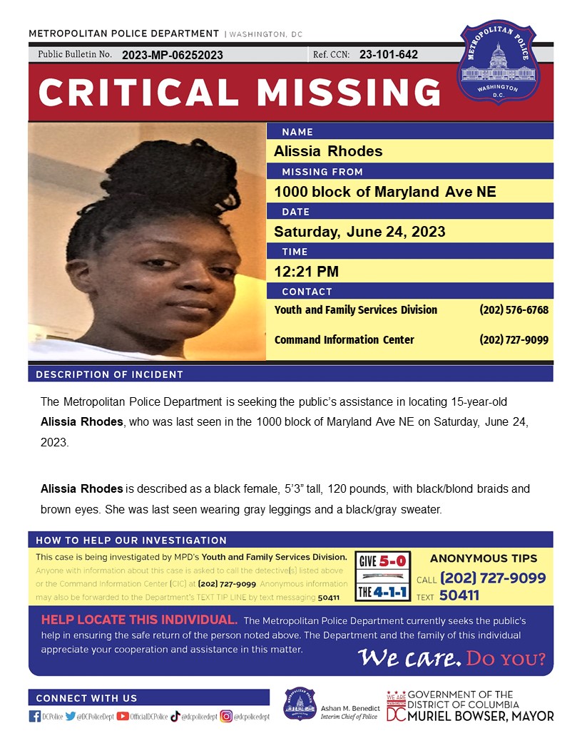 DC Police Department tweet media