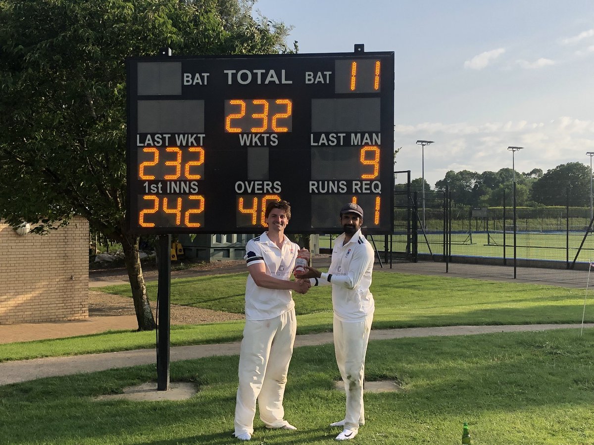 A legendary <a href="/CricketerCup/">TheCricketerCup</a> victory in Clifton’s 100th fixture v Uppingham by 10 runs. 

Nicholson Gin Man of the match Joel Barber for 3/30 and 32 runs. 

Next round v Malvern at Clifton on 9th July. 

api.resultsvault.co.uk/go.aspx?matchi…