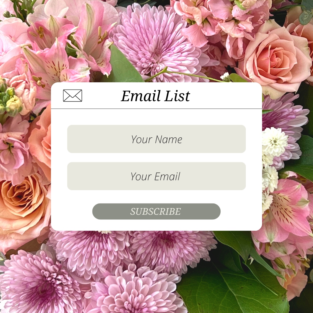 Sign up for our mailing list and unlock a special treat — 10% off your first purchase from our online store 🎉🛍️ 

l8r.it/8rrI

#didisflowers #silkflowers #weddingflowers #indianwedding #silkgarland #silkbouquet #floral jewelry #gajra #indianhair #hairpiece #kaleera