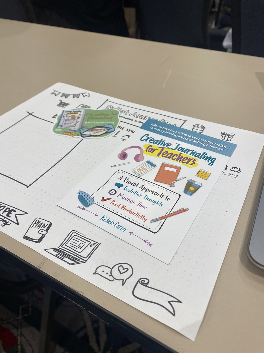 SarahPohl7's tweet photo. @MrsCarterHLA @ISTEofficial Learning about Creative Journaling! https://t.co/bWpeZr1uUq