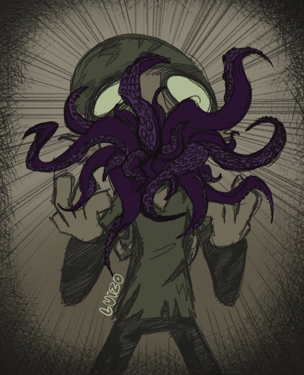 been reading a particular writer recently and playing a certain Roleplaying game...
#Lovecraft #callofcthulhu #digitalArt #HorrorArt