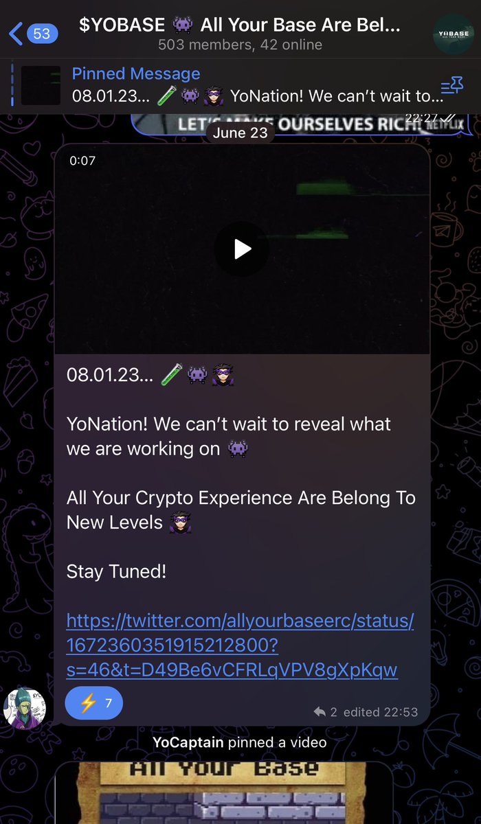 GroupStarship's tweet image. For $yobase @AllYourBaseERC is definitely programmed 🚀