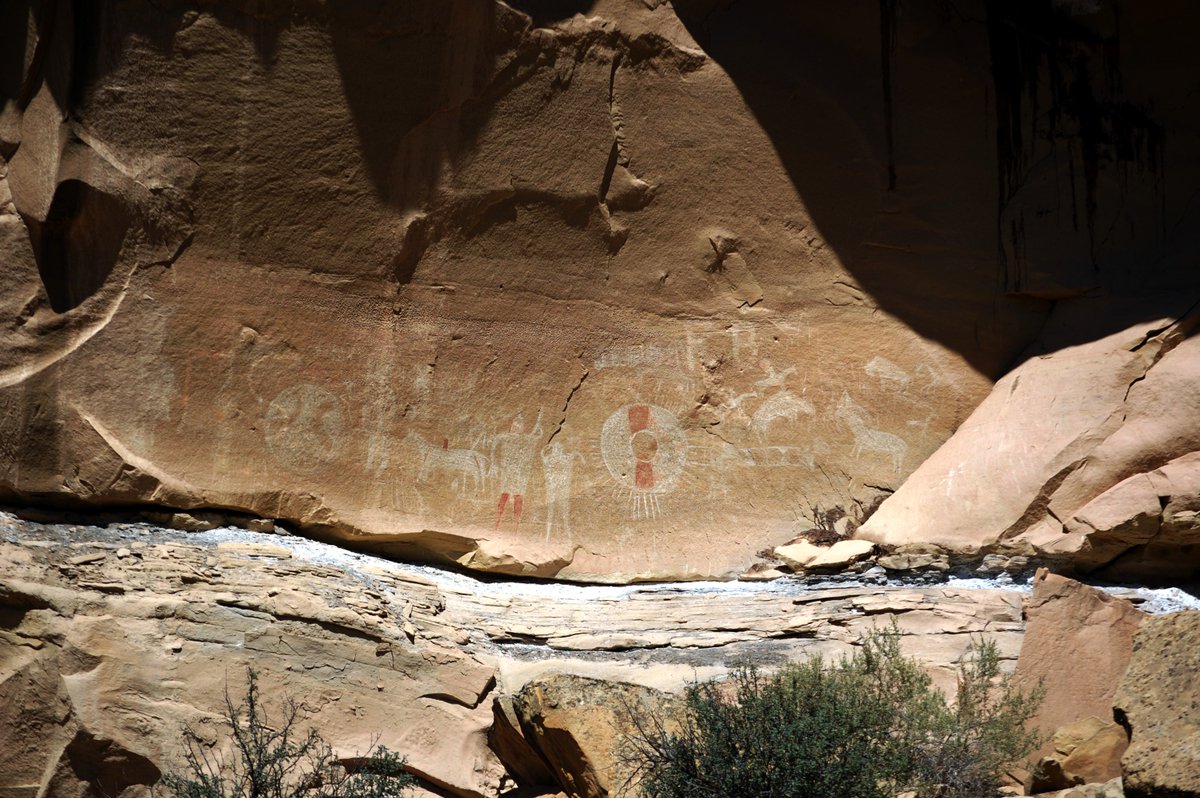 Ancient petroglyphs around the west have all been defaced by bullets.