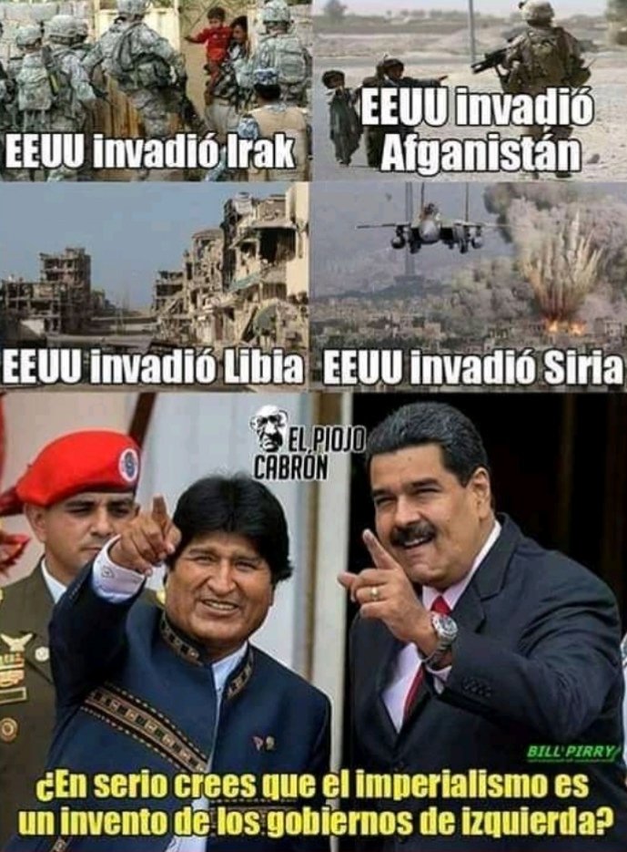 ¡El imperialismo no es un invento de los gobiernos de izquierda!