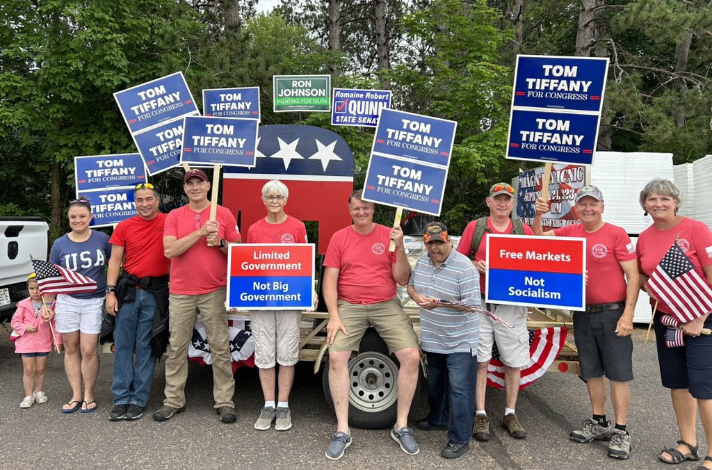 Team Tiffany out in force today at the Hayward Muskyfest Parade!
