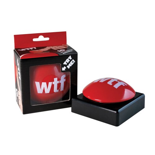 BigMouth Inc. WTF Slammer Button, 10 Different Phrases, Funny Gag Gift for Family, Friends and Co-Workers, Batteries Included - amazon.com/dp/B007JO22QA?… #offensivegifts #giftsforher #etsy #funnygift #gift