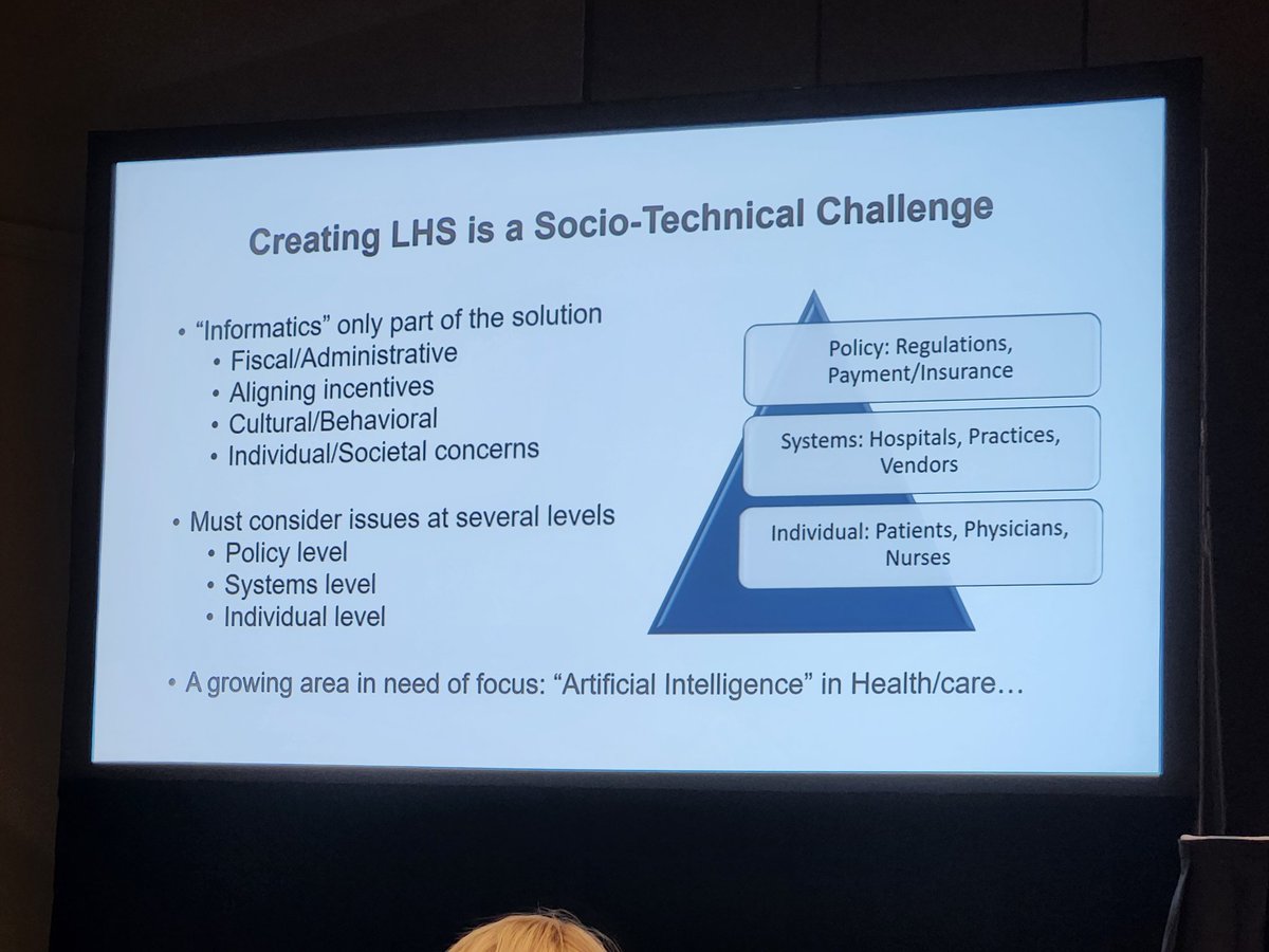 Lisa Simpson (@drsimpsonhsr) on Twitter photo Paula Lozano opens #LHS special session <a href="/embimd/">Peter Embí, MD, MS</a> Amy Kilbourne <a href="/UM_IHPI/">U-M IHPI</a> <a href="/DrAngelaDThomas/">Dr. Angela D. Thomas</a>
1. Learn from every #patient!
2. Scale n spread!
3. #Disseminate!
#ARM23 <a href="/AcademyHealth/">AcademyHealth</a> <a href="/prpayne5/">Philip R.O. Payne, PhD</a>
<a href="/LSavitz/">Lucy Savitz</a> <a href="/RasuShrestha/">Rasu Shrestha MD MBA</a> #AHLearningHealth Paula Lozano opens #LHS special session <a href="/embimd/">Peter Embí, MD, MS</a> Amy Kilbourne <a href="/UM_IHPI/">U-M IHPI</a> <a href="/DrAngelaDThomas/">Dr. Angela D. Thomas</a>
1. Learn from every #patient!
2. Scale n spread!
3. #Disseminate!
#ARM23 <a href="/AcademyHealth/">AcademyHealth</a> <a href="/prpayne5/">Philip R.O. Payne, PhD</a>
<a href="/LSavitz/">Lucy Savitz</a> <a href="/RasuShrestha/">Rasu Shrestha MD MBA</a> #AHLearningHealth