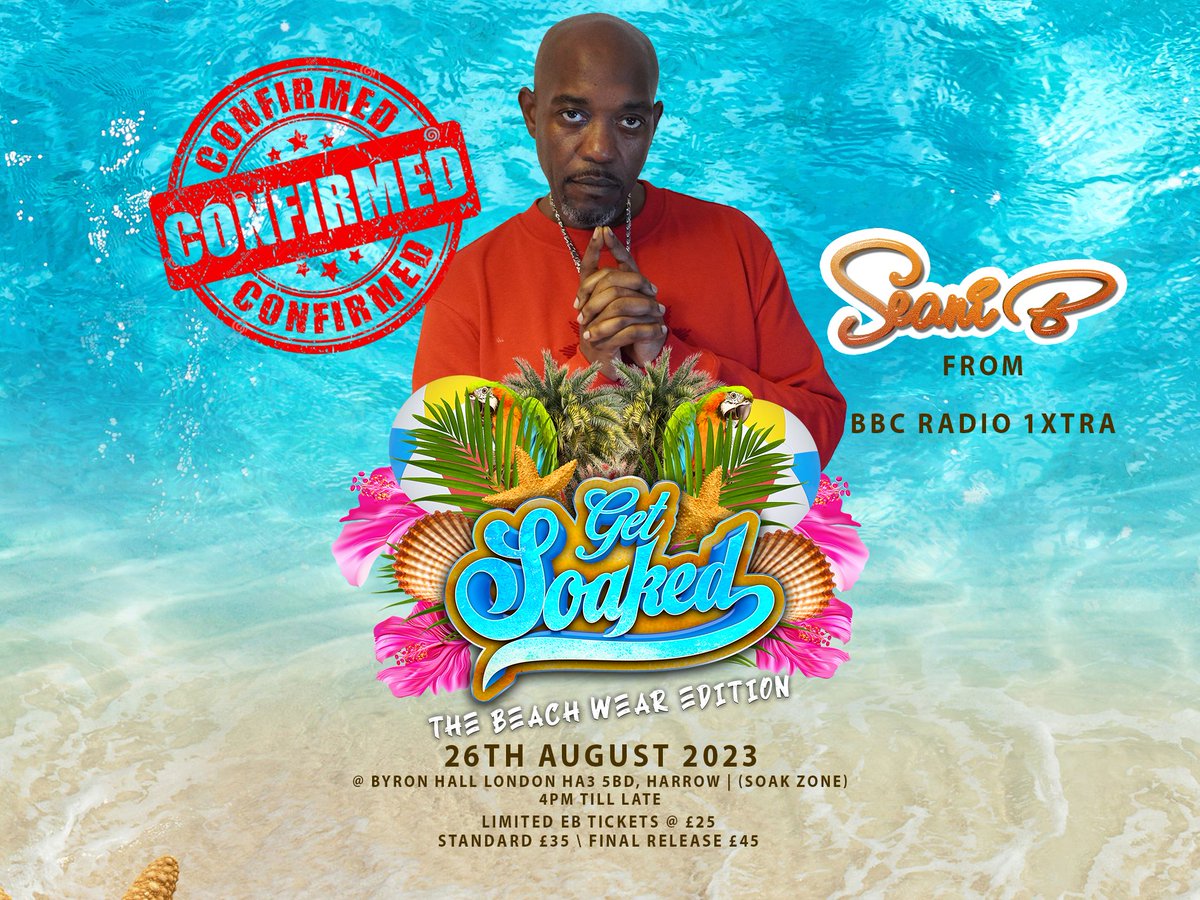 Getsoakeduk's tweet photo. 🔊The Get Soaked Team is pleased to announce a few of our favourite international and UK-based DJs 🔊That will be playing at the UK's biggest pre-carnival events.

⚠️⚠️Grab Your Tickets before it’s too late ⚠️⚠️

@SupaNytro @seanibremix @deejblaze @DEEJAYPUFFY https://t.co/6t15JUoZYg