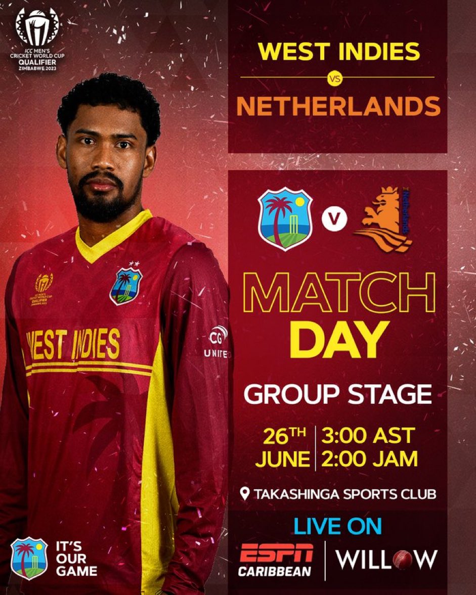 Criiicworld's tweet image. #WIvsNED CWCQualifier