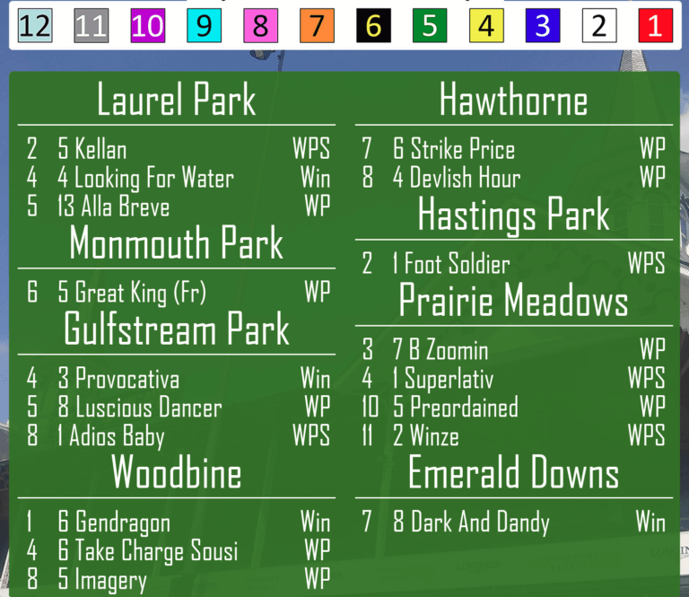 Horse Racing Picks 6/25/23