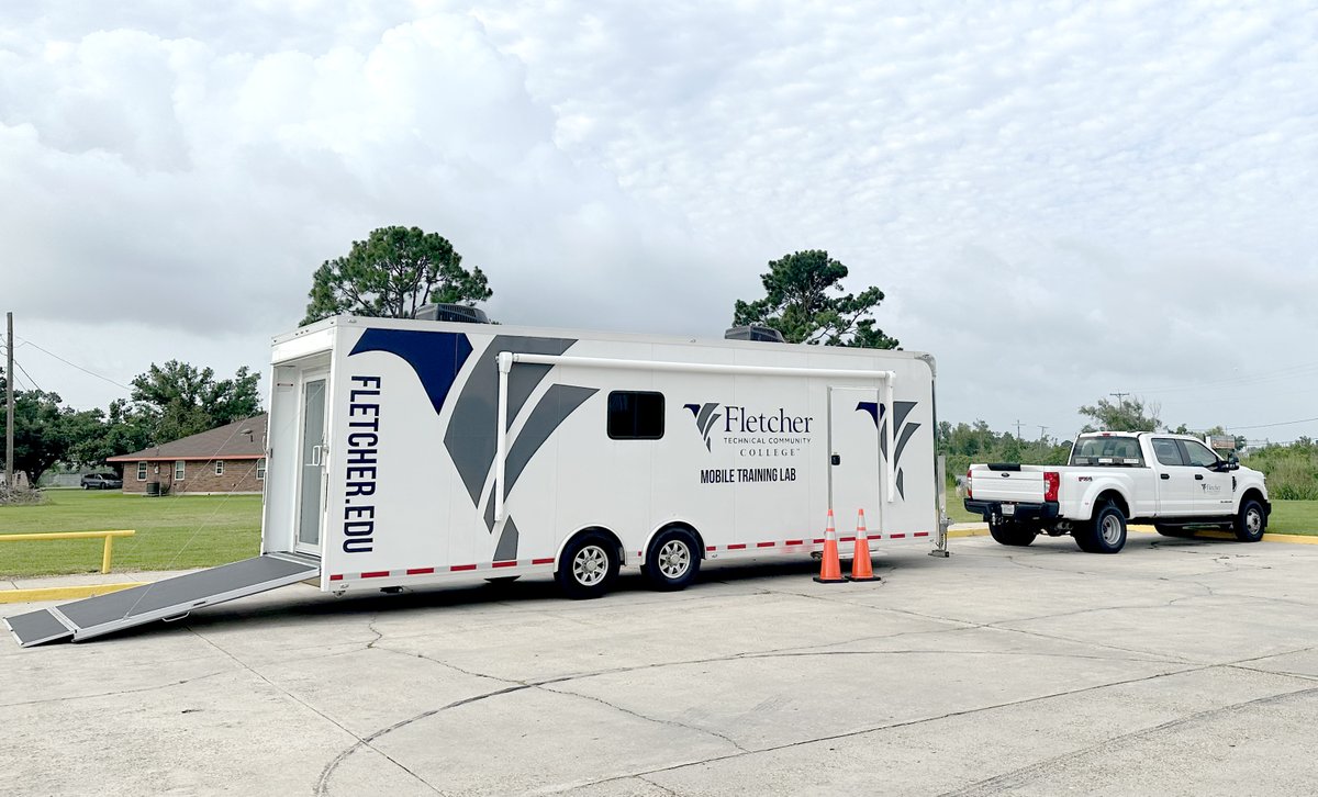 FletcherCollege's tweet photo. Fletcher is bringing healthcare educational programs to residents in the lower bayou region.  

This week we held an in-person orientation in Chauvin in our mobile lab for the upcoming Medical Assistant program that begins July 3.

For info, email danielle.vauclin@fletcher.edu. https://t.co/tAb7TU5XBc