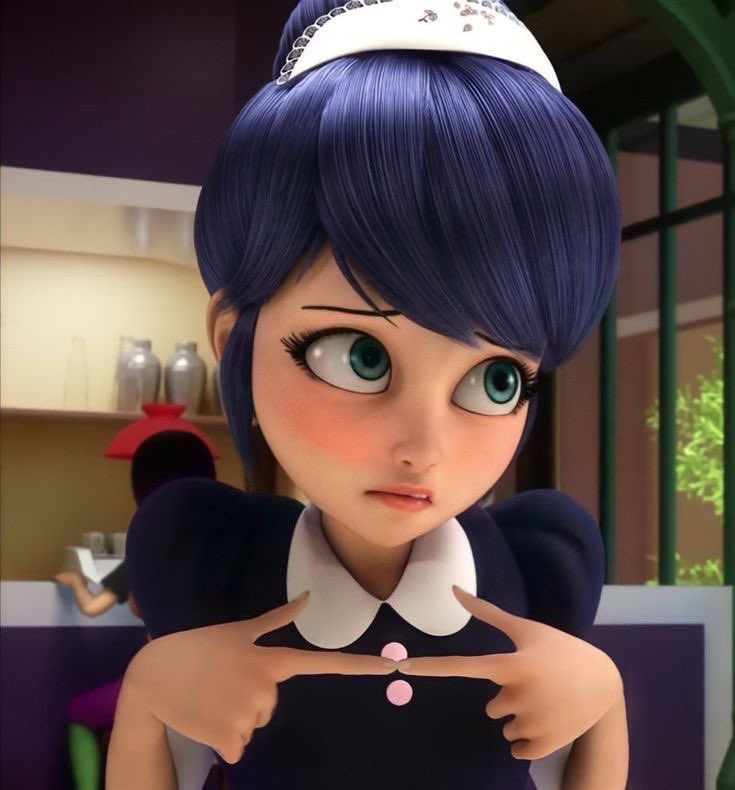 I love when Marinette does 👉👈