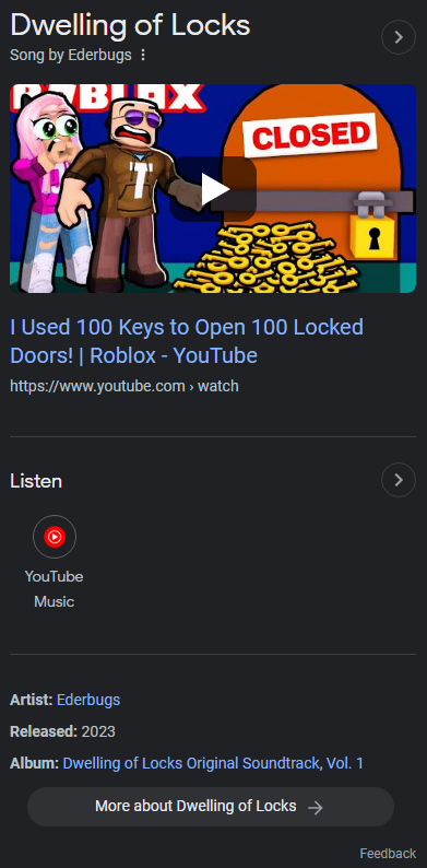 Dwelling of Locks - Roblox