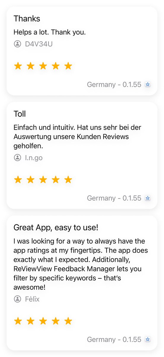 The latest version of #AppReviews is here! 🎉 Now you can tag your reviews and effortlessly export them as captivating images. 📸🌟. Update now and let me know what you think! #buildinpublic #iosdev #appdevelopment #ios

apps.apple.com/de/app/app-rev…