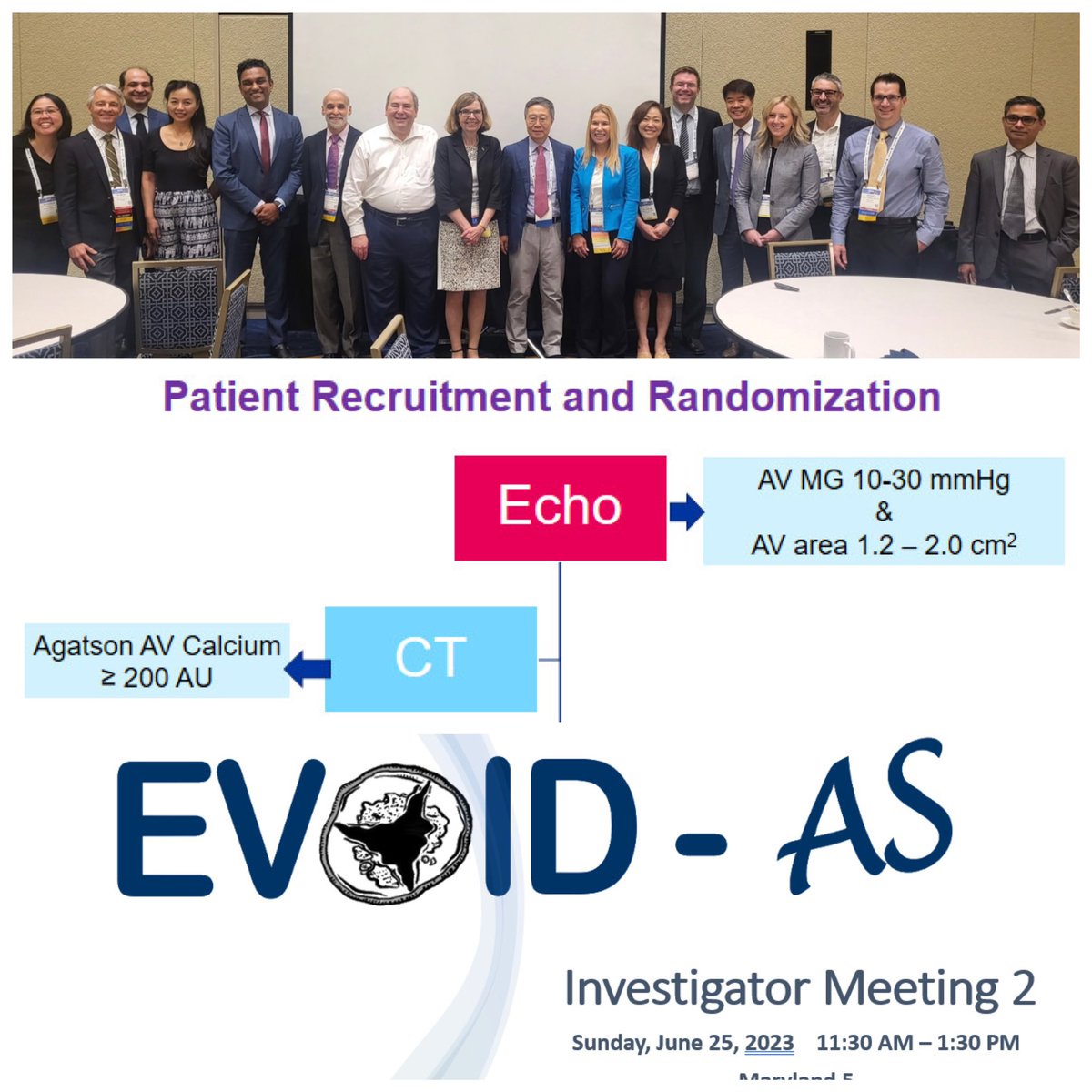 At the EVOID-AS investigator meeting @JaeKOh2 @LindaGillamMD #ASE2023