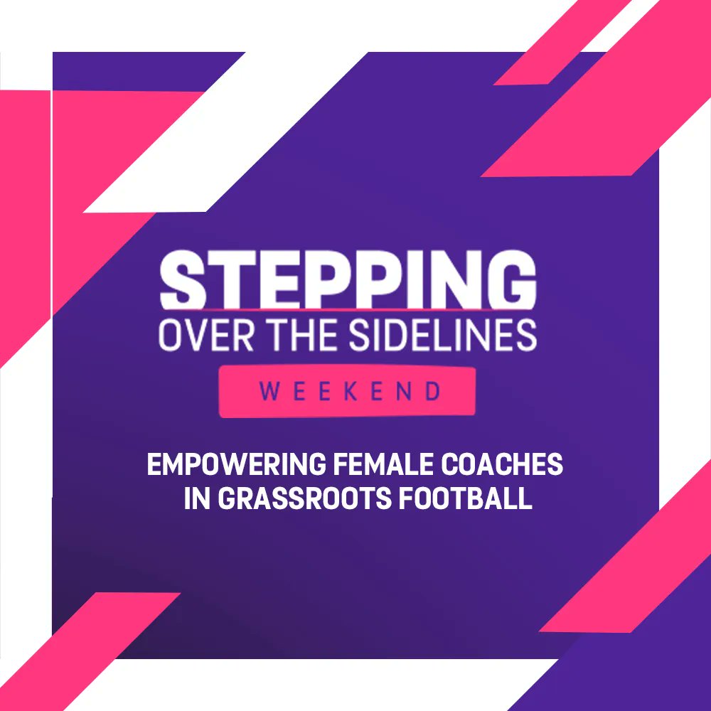 StaffordshireFA's tweet photo. We're encouraging female volunteers, parents and role models to help girls fall in love with football ❤️
Join us for a FREE Stepping over the Sidelines workshop and find out more about how you can help deliver the game 👇
https://t.co/HFyAohJJhK
#SOTSWeekend https://t.co/bh7JKslw5M