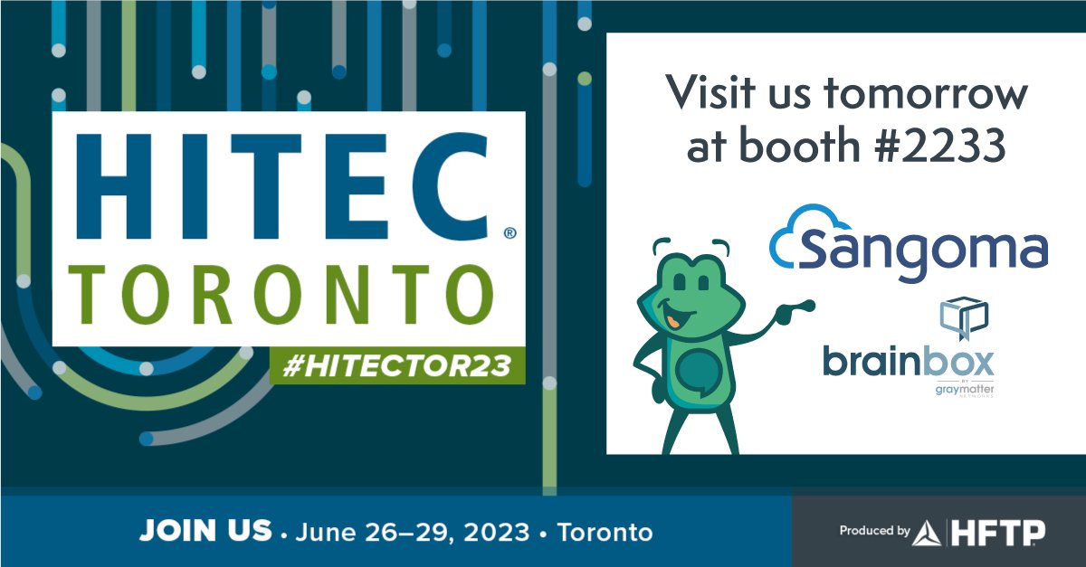 It's almost time! Visit us TOMORROW at booth #2233 at #HITECTOR23! 🐸