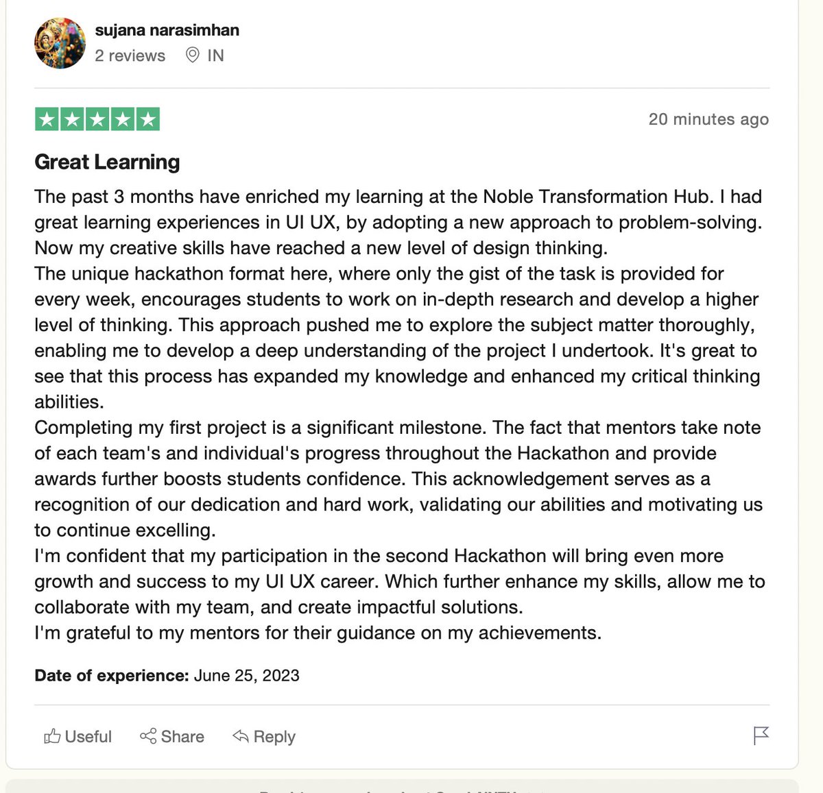 NobleArya4's tweet photo. My Deep Gratitude to Our Student for the Design Hackathon Achivements #ai #ml #ai #ml #airegulatoryframework #nobletransformationhub #uiuxdesigner #agile #uiux #uiuxdesign #artificalintelegence #machinelerning #deeplearning #datasciencetraining #machineethics https://t.co/1BuPv744xB
