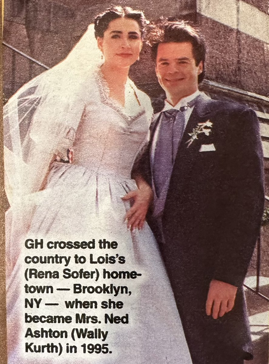 paula_30throad's tweet photo. Speaking of wishful thinking that Lois would come back to #Gh now that Ned thinks he is Eddie Maine … who else remembers when they got married in Brooklyn in 1995 and they rode the cyclone

#FunScenes 💗

SOD did a feature this week on soap ceremonies shot on location https://t.co/yPppXELe6o
