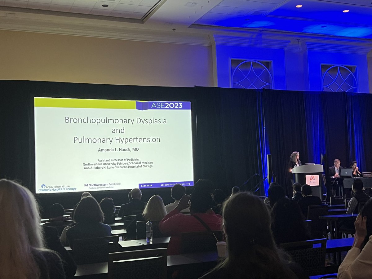 Amanda from @LurieHeartCtr keeping us up to date at #ASE2023 on echo evaluation of PH and BPD. #pedsecho @angira_patel @sheetal_patelMD @ASE360