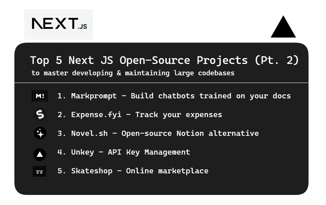 FarhanSoftware's tweet image. Looking to unlock the secrets of large-scale Next JS projects?

Discover how they&apos;re built and coded with these 5 open-source projects (part 2).

🧵
(Links in ALT)