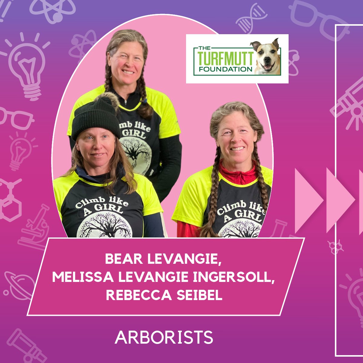 TurfMutt's tweet image. Tomorrow at 7PM ET/4PM PT watch the live Twitch interview by @CBSUnstoppable with Melissa LeVangie Ingersoll, Bear LeVangie, and Rebecca Seibel about their experiences as arborists at @equipexposition. #EquipExpo #EquipExposition #cbsunstoppable #STEMCareers #Science