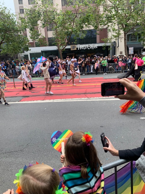 This is how I’m “breaking the sabbath” today. My first pride parade. 🏳️‍🌈