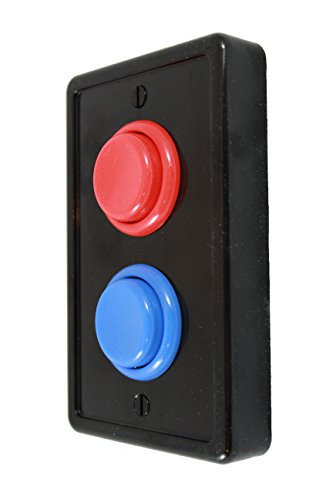 Arcade Light Switch Plate Cover, Single Switch (Black/Red/Blue), 1-Gang Standard Size Rocker Wall Plate,... - BROWSE MORE::: amazon.com/dp/B01I2TPJNS?… #SwingSets #Costco #@OddityMall #anniversary #@SuperKoolThings