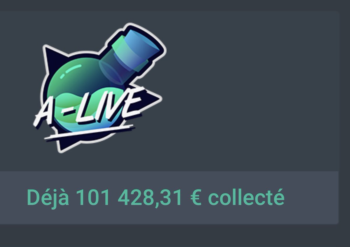 Nicolas Authier (@nicolasauthier_) on Twitter photo + 100 000 € de dons et ce n’est pas terminé !
<a href="/A_Live_Event/">A-Live Event</a> #AliveWithUs #ALIVE
Pour faire un don pour soutenir la recherche sur la #douleur chronique via la <a href="/Inst_Analgesia/">Institut Analgesia</a>, c’est ici :
💴 Faire un don (66% déductible) 👉🏼 don.a-live-event.org/a_live_event
#stream #streamer #gamer + 100 000 € de dons et ce n’est pas terminé !
<a href="/A_Live_Event/">A-Live Event</a> #AliveWithUs #ALIVE
Pour faire un don pour soutenir la recherche sur la #douleur chronique via la <a href="/Inst_Analgesia/">Institut Analgesia</a>, c’est ici :
💴 Faire un don (66% déductible) 👉🏼 don.a-live-event.org/a_live_event
#stream #streamer #gamer