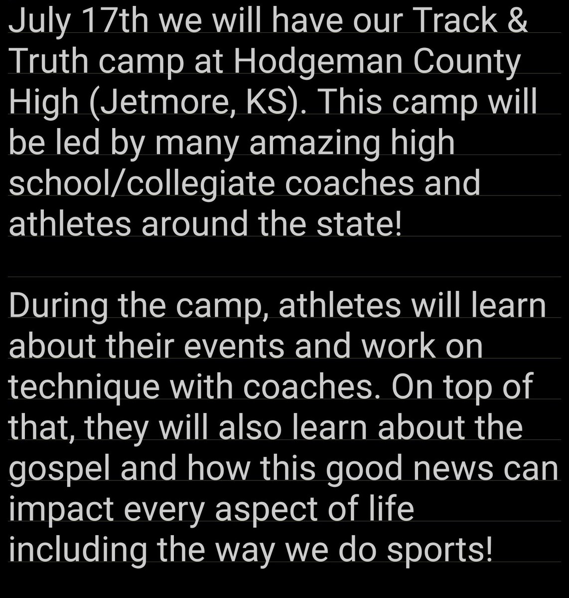 CoachHopeHoCo's tweet image. 💥!!Tracksters and Coaches!!💥
Information is attached, DM with any questions!

If you have (or know someone who has) a middle/high school aged kid that would be interested, click on the link below to sign up or learn more!⬇️⬇️⬇️
forms.gle/wZNqqobTEp3m4N…