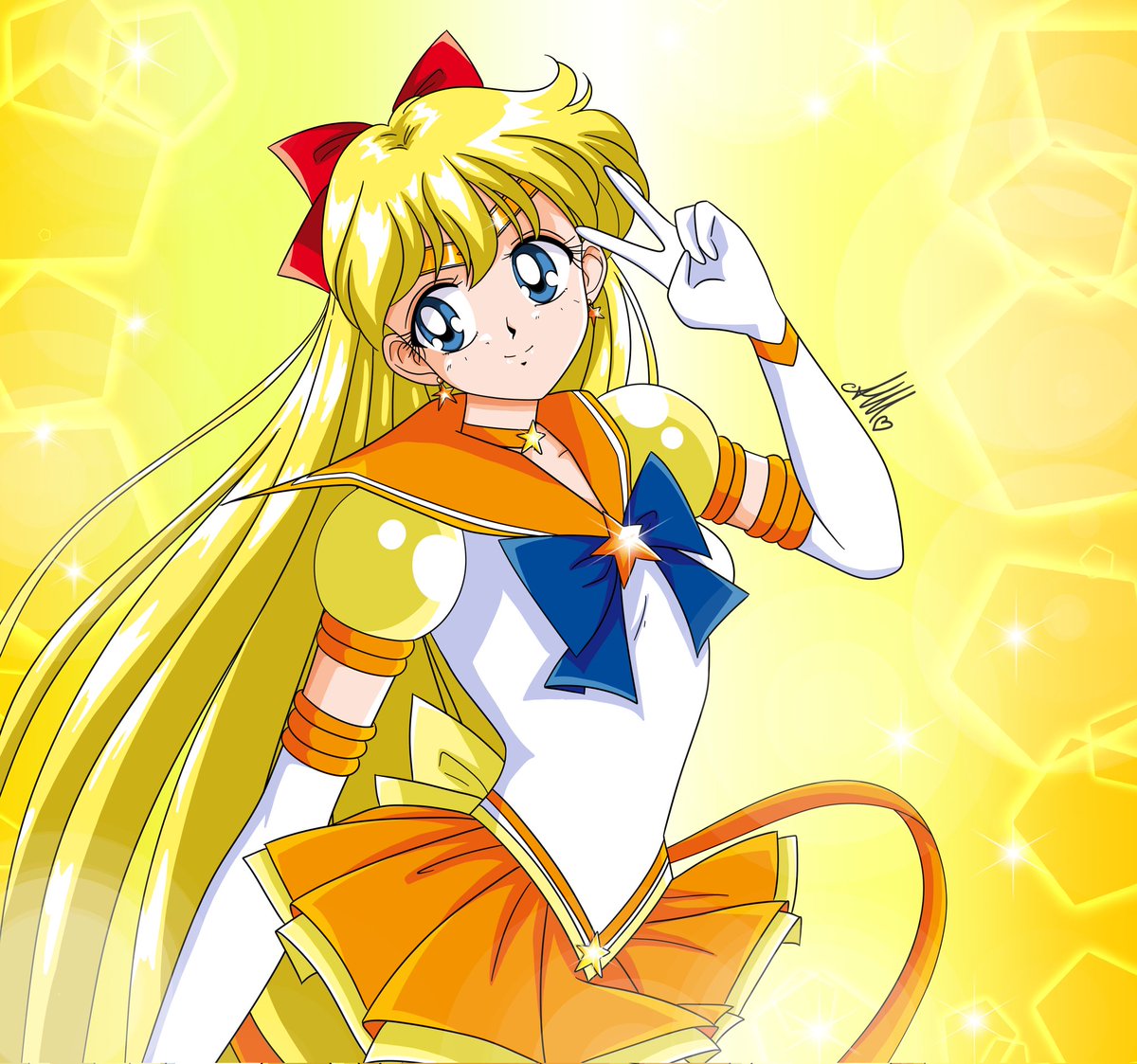 🟠♀️ it's the turn of #sailorvenus with the latest uniform waiting for the movie #sailormooncosmosthemovie hope you like it 🙏 #supersailormoon #sailormoon #fanartanime #prettyguardiansailormoon #sailormoonsupers  #sailormoonfanart #fanartsailormoon #minakoaino #sailorv #sailor