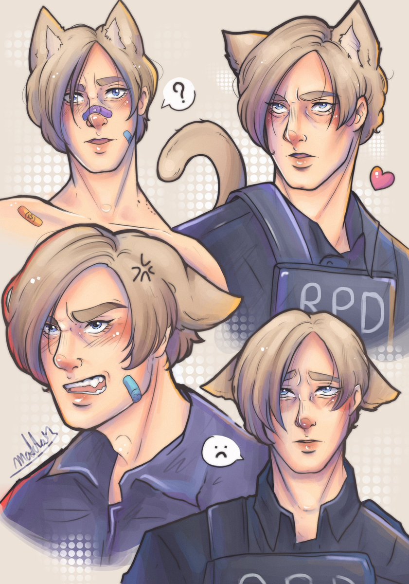 Who wants to adopt this kitty ?? #LeonSKennedy #LeonKennedy