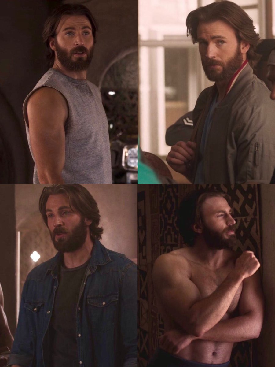 arigcevans's tweet photo. chris evans with long hair…yeah https://t.co/qndO4ARLVc