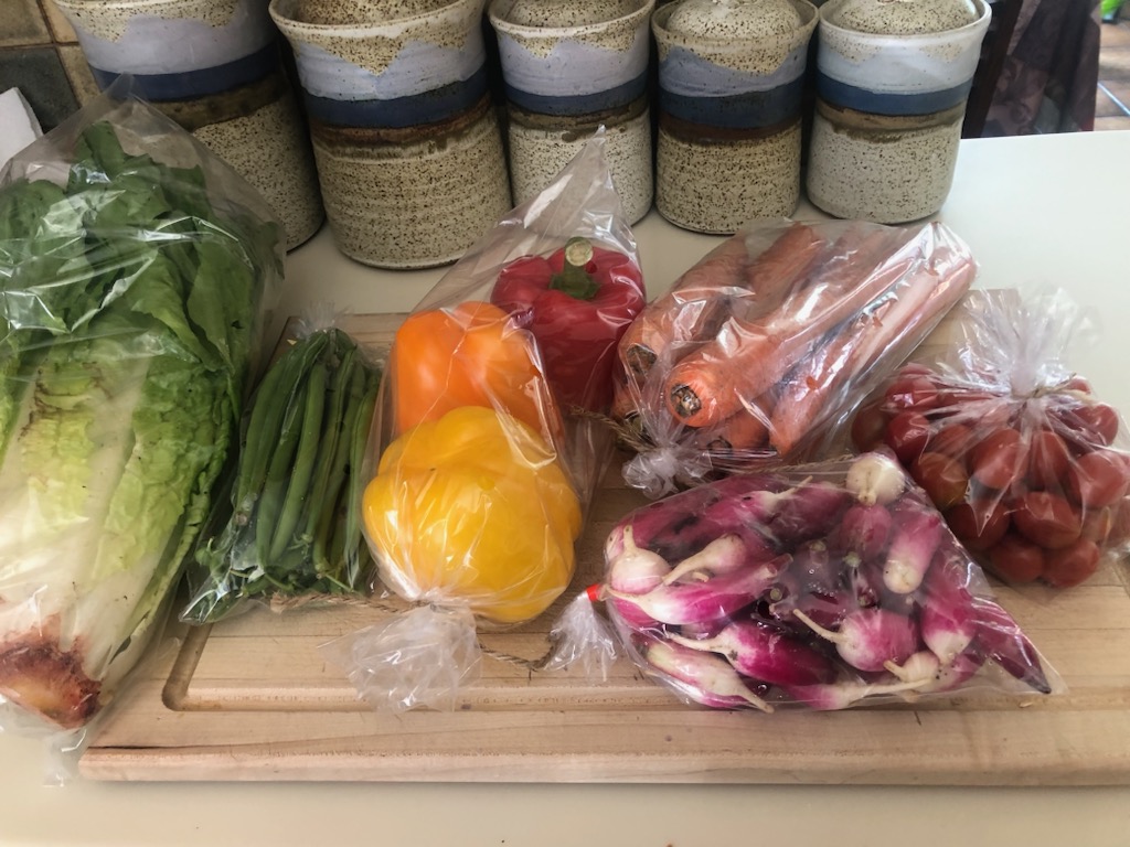 Locally grown Produce except fo the Peppers 29$ last time I bought Fruit is cost the same.  Wow that is insane. I love going to the Market in Cremona on Sundays though.☺️☺️