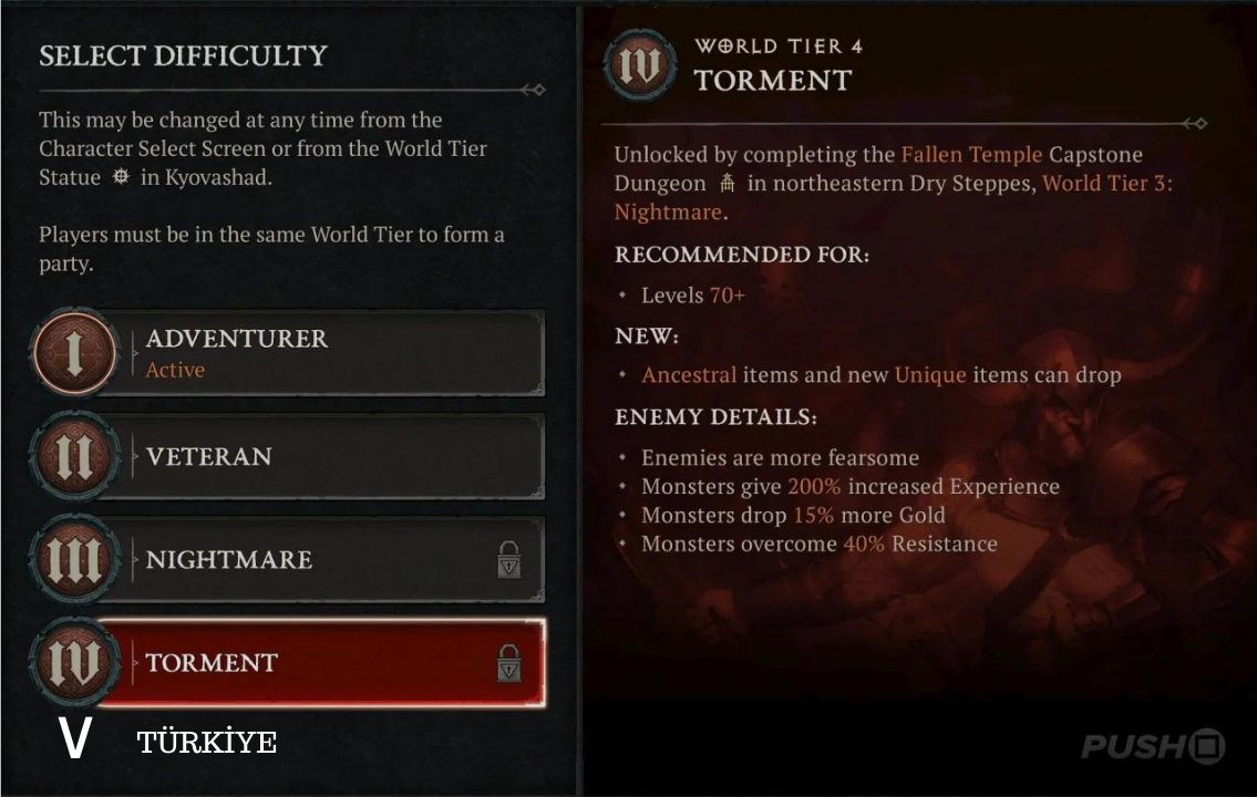 Diablo 4'e geleceği söylenen World Tier 5 zorluk seviyesine isim önerim budur. 🙂