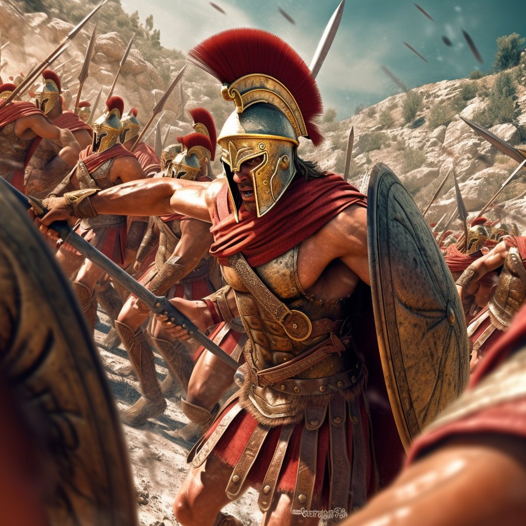History____Geek's tweet photo. 🏛️🗡️🛡️ The ancient Greeks were known for their epic battles and fierce warriors. One of the most famous battles in Greek history was the Battle of Thermopylae, where 300 Spartan soldiers held off a massive Persian army for three days. 💪🛡️

#Spartans #BattleOfThermopylae https://t.co/Sa7GSJi0VJ