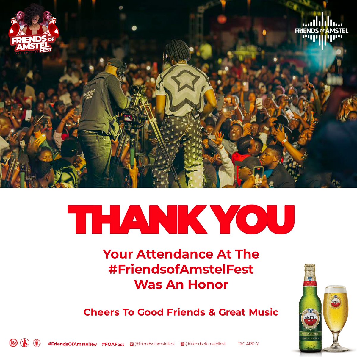 Thank you all for joining us at the incredible #FriendsofAmstelFest! We had a blast celebrating with good friends and unforgettable music. Cheers to making memories that will last a lifetime!