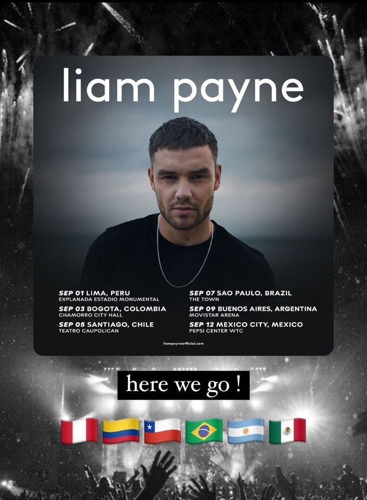 LiamPaynePe's tweet photo. 🎤 Este 20/06 se anunció oficialmente que @LiamPayne visitará Perú 🇵🇪 por primera vez como solista en su próxima gira por Latinoamérica este 1 de Septiembre en la Explanada del Estadio Monumental, Lima. 

¿Ya tienes tus entradas? consíguelas aquí: 
https://t.co/fzcSZCl3U1 https://t.co/2YiYfwbyX4