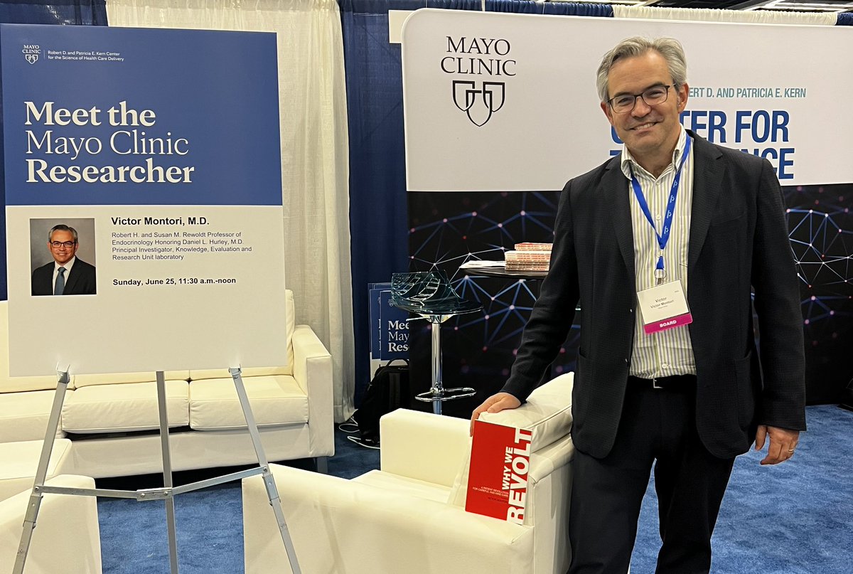 vmontori's tweet photo. At #ARM23 at @AcademyHealth booth for @MayoClinic with some #WhyWeRevolt signed books to give away and to discuss care research. Stop by now!! https://t.co/pWyIApPbmz