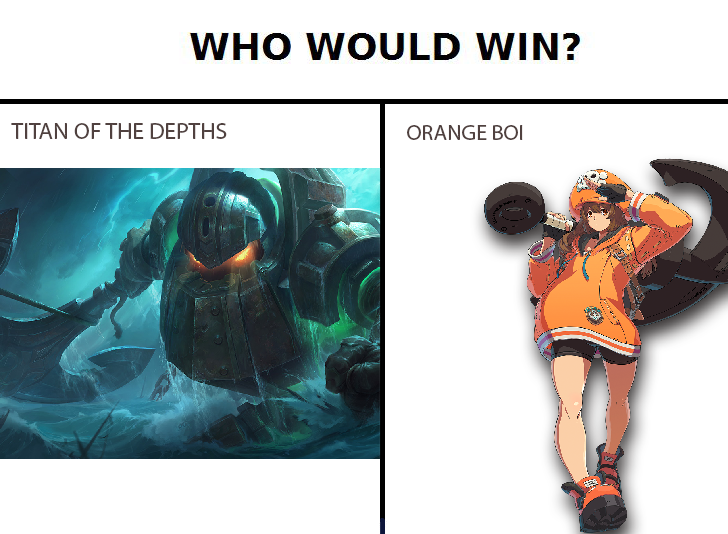 WeirdoRoboto's tweet photo. Nautilus from leauge of legends VS May from Guilty gear. https://t.co/VTu9IHPUhP