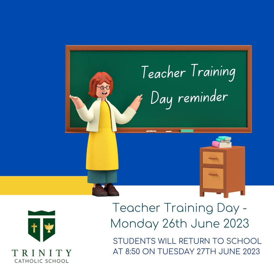 A reminder that tomorrow, Mon 26th June, is a Teacher Training Day. Students return to school on Tues 27th June @ 8:50am
Also, students don’t need to bring a blazer to school again this week; all other uniform expectations apply. Don’t forget water bottles/sunscreen!