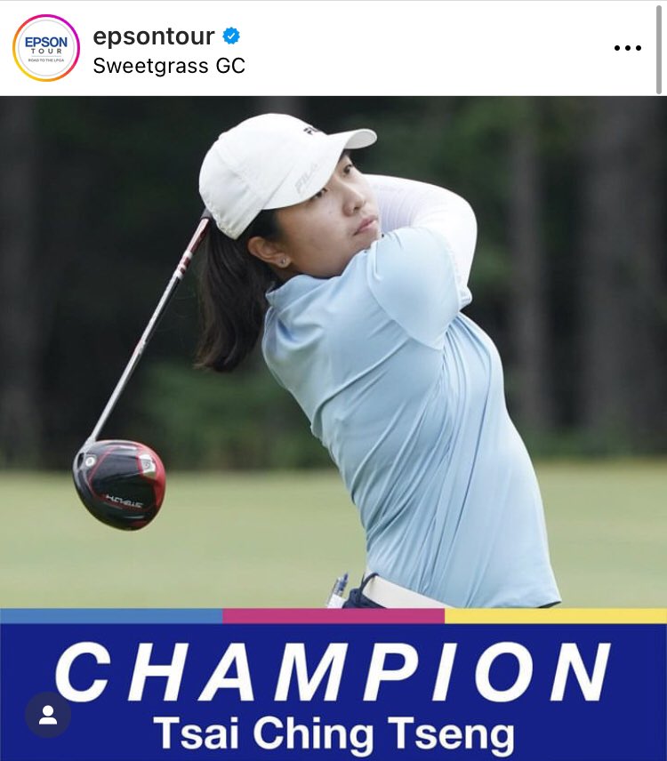 @LETgolf ✨ @epsontour →💫🏆🥂
 First start, first win 🏆 

Tsai Ching Tseng captures her first career #EpsonTour victory at the #IslandResortChamp! 

#Road2LPGA

instagram.com/p/Ct7Gqr5pTp6/…