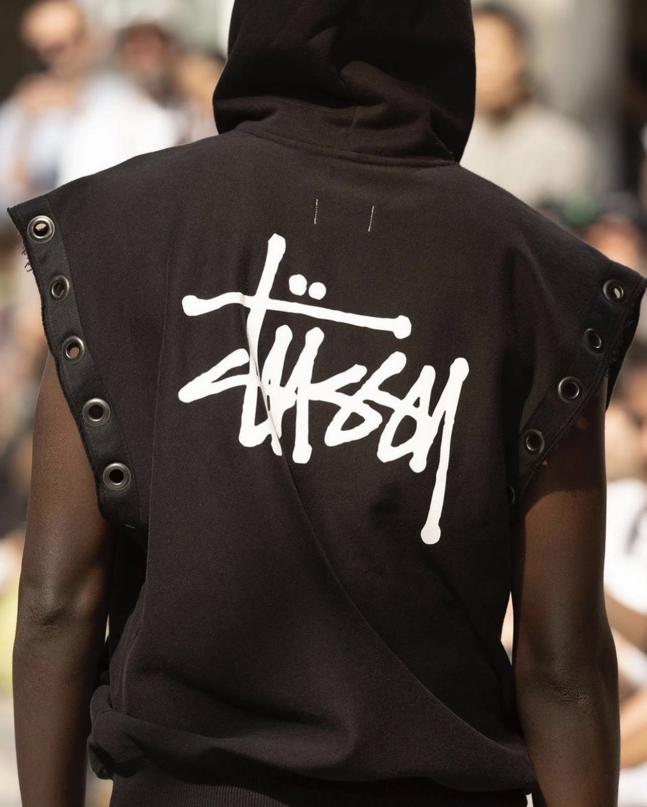日本完売 Junya Watanabe×STUSSY コラボ フード付きベスト Junya Watanabe MAN x Stüssy Hooded Vest Customized Black