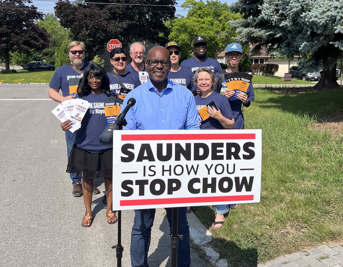 Had a quick press conference with our GOTV team in North York early this morning!