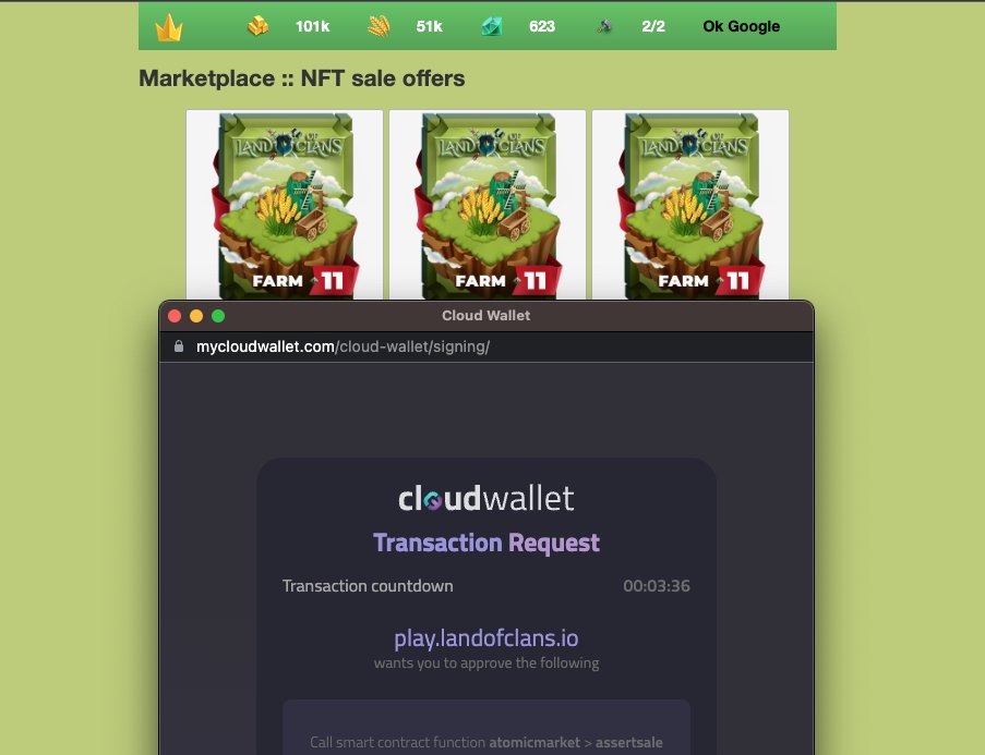 🔧 UPDATE: New script WaxJs is connected. Welcome new CloudWallet!