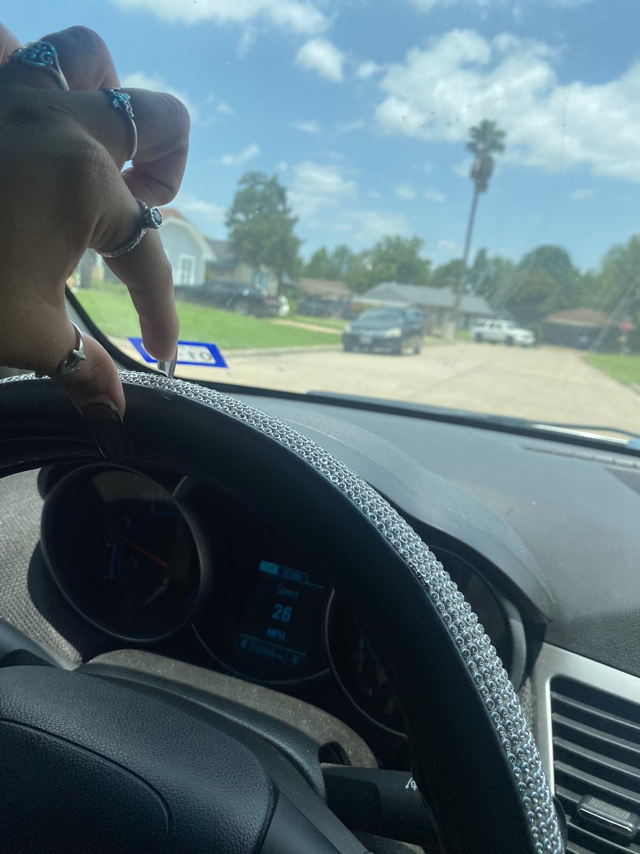 How this texas heat has me gripping the steering wheel