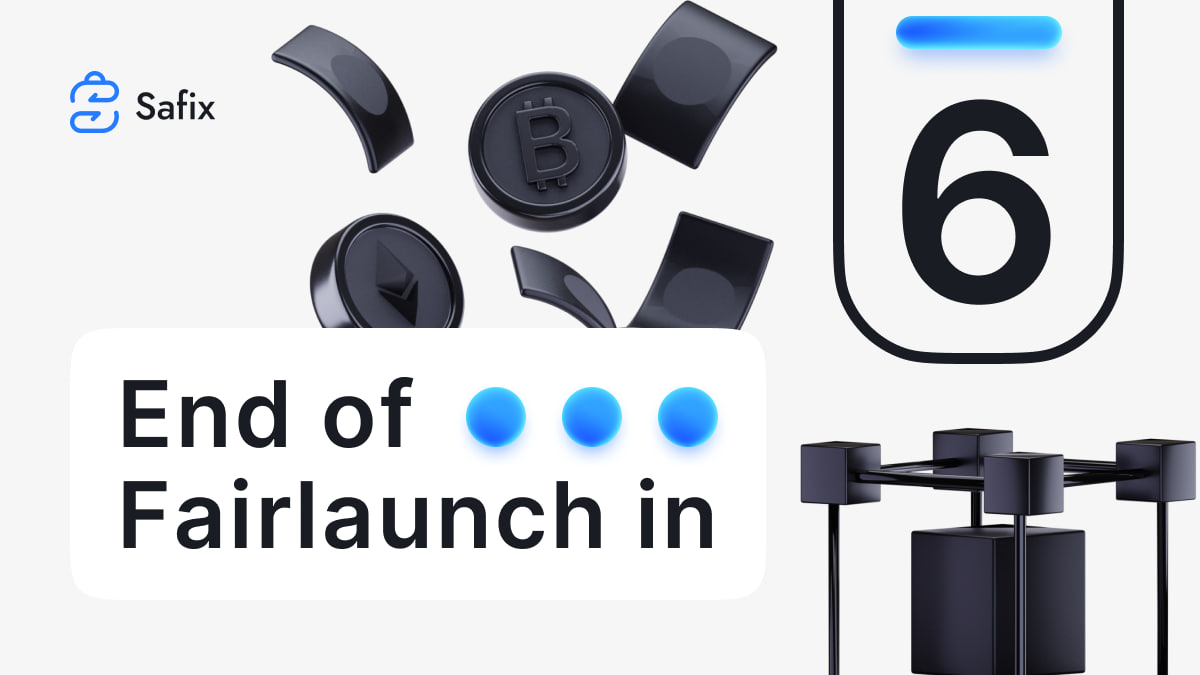 SafixWallet's tweet photo. The Safix presale is coming to an end in just six hours, so don't miss out on the opportunity to purchase Safix tokens at a discounted price.

🪙Pinksale Fairlaunch Link : https://t.co/TuDhB7ydT5 https://t.co/0LmgaFKGZZ