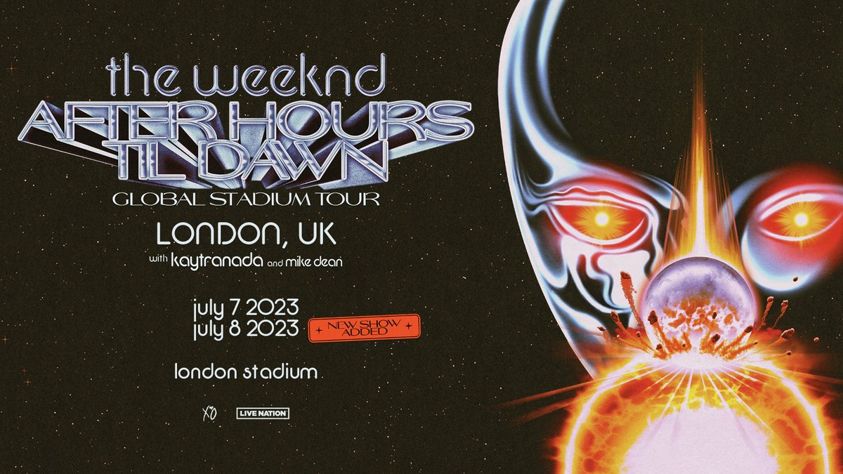 Selling tickets for The Weeknd Live Concert on Fri 7 July and Sat 8 July at London Stadium, London

DM for tickets
#theweeknd📷 #AfterHoursTilDawnTour #musicconcert #livemusic #londonstadium #Ticketforsale #liveconcert #kaytranada #MikeDean #viagogo #stubhub #londonolympicstadium
